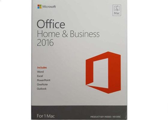 ต้นฉบับ MAC Office Home and Business 2016 สำหรับ Windows 100% การเปิดใช้งานออนไลน์